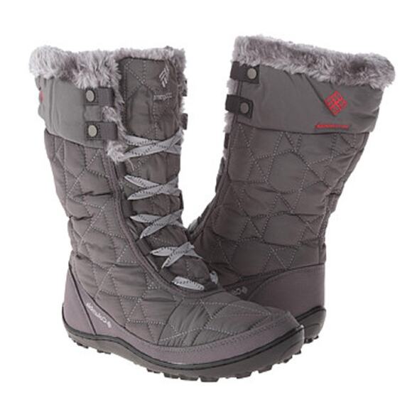 Columbia Women’s Minx Mid II Omni Heat Waterproof Snow Boots Shale Gray US 7.5 - Picture 1 of 10